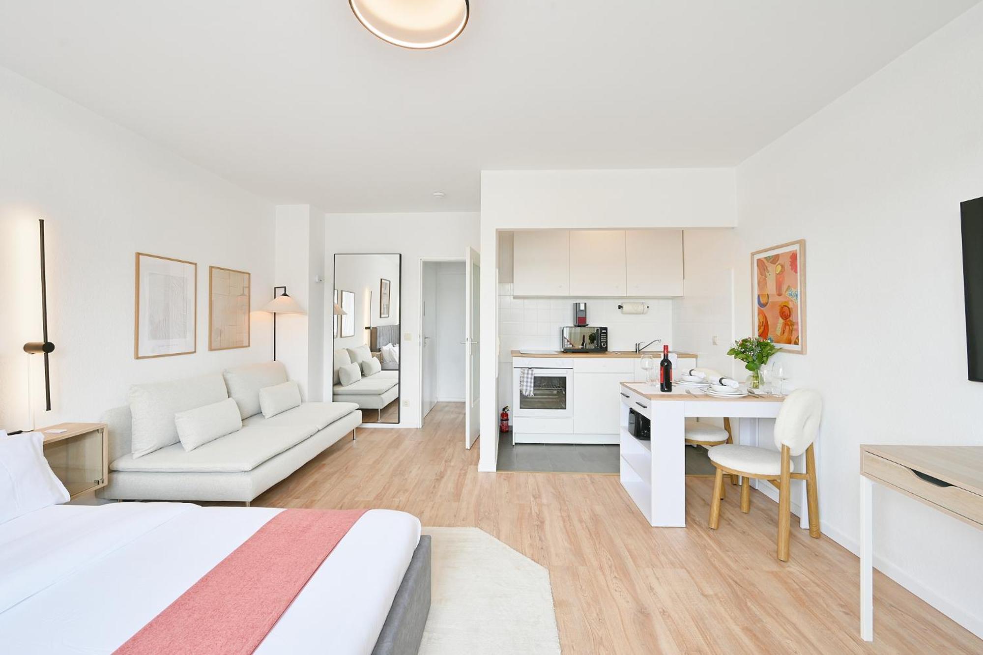 Beautiful And Stylish 1-Bedroom With Kitchen And King Size Bed Wuppertal Exterior photo
